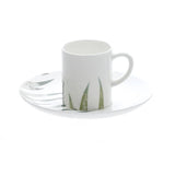 Avva Fern Bone China Espresso Cup & Saucer