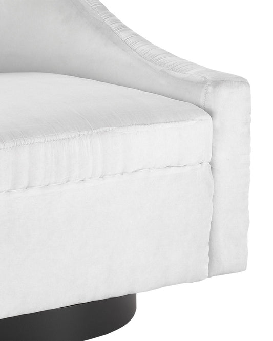 Pryce Black Swivel Chair, Muslin
