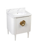 Briallen 30" White Vanity with Oval Undermount Sink