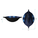 Cobalt Blue Wood Bowl