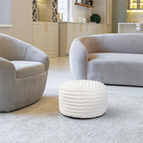 Short Pouf Shar Pei White