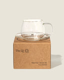 Borosilicate Glass Cup & Saucer Set, 11 oz