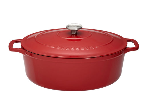 Chasseur Enameled Cast Iron Oval Dutch Oven 6qt