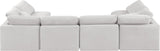 Indulge - Velvet 6 Piece Modular U-Shaped Sectional