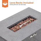 Wholesale 41.7" 50,000 BTU Propane Fire Pit Table with Lid & Cover