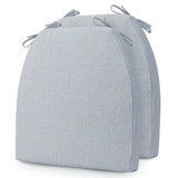 D‑Shaped Olefin Memory Foam Dining Chair Cushions, Set of 2