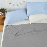 Modern Wave Quilting Reversible All Season Comforter, Gray