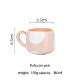 370ml Nordic Ceramic Coffee Tea Mug With Gold Rim