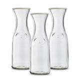 Kook Glass Carafe Pitchers with Lids for Drinks