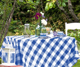 Blue and White Tablecloth