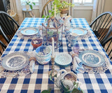 Blue and White Tablecloth