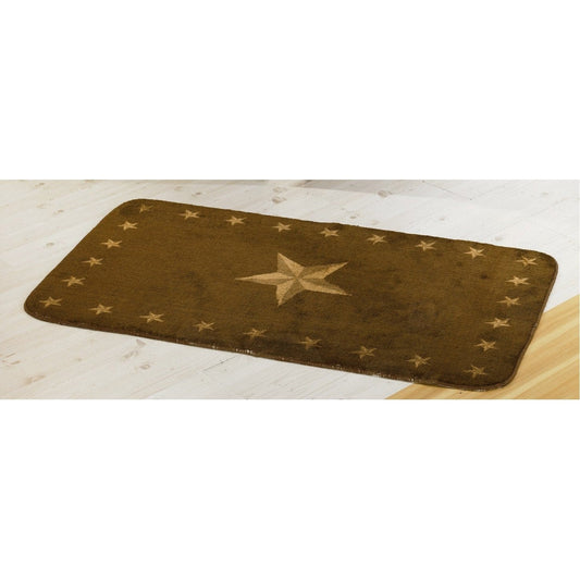 Dark Chocolate Star Kitchen/Bath Rug (2 Sizes), 2 MOQ