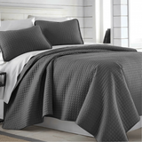 Square Knitted Cotton Coverlet