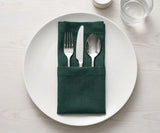 Hemstitch Dinner Napkins - Green