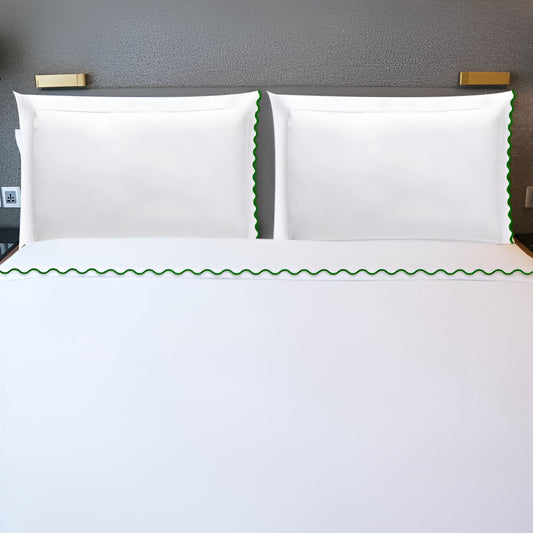 400TC Cotton Small Scallop Embroidery Sheet Set