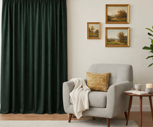 Green Linen Curtains