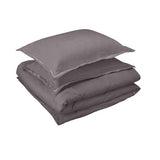 400TC Luxurious Single Embroidery Cotton Sateen Solid All-In Bedding Bundle
