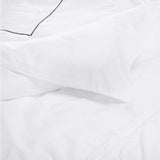 400TC Single Embroidery Cotton Sateen Solid Bedding Bundle