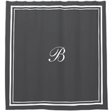 Classic Border Frame Cotton Shower Curtain
