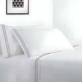 400TC Cotton Sateen Classic Embroidery Cotton Sheet Set