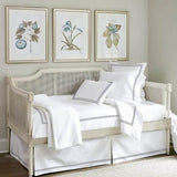 400TC Double Embroidery Sateen Solid Cotton Day Bed Set