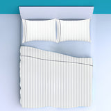 400TC Single Embroidery Sateen Stripe Cotton Sheet Set