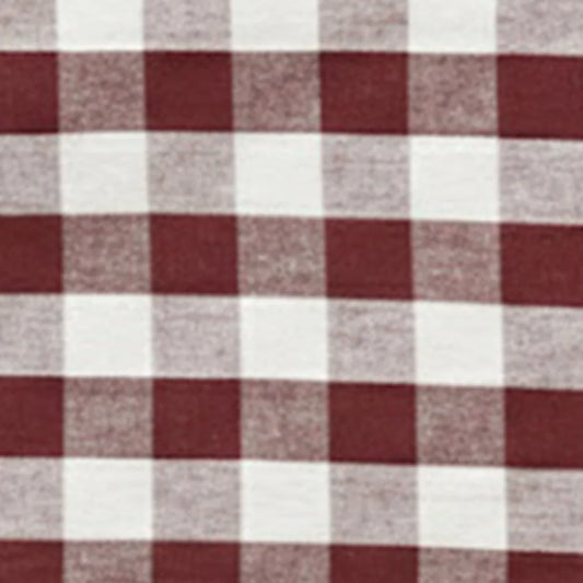 Dark Red Tablecloth - Plaid