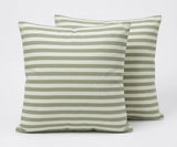 Cotton Striped Cushion Cover - Square, Removable