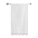Reverse U Shape Embroidered Bath Towels (Set of 2)