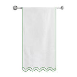Reverse U Shape Embroidered Bath Towels (Set of 2)