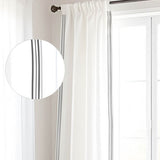 400TC Cotton Sateen Classic Embroidery Cotton Curtain (Set Of 2)