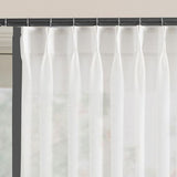 400TC Edge Border Cotton Embroidery Curtain (Set Of 2)
