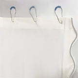 Scallop Embroidery Shower Cotton Curtain