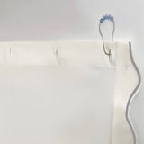 Scallop Embroidery Shower Cotton Curtain
