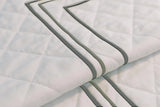Classic Border Diamond Knitted Cotton Coverlet