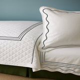 Classic Border Diamond Knitted Cotton Coverlet