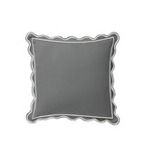 Monogram 400TC Luxurious Scallop Embroidery & Border Cotton Euro Sham