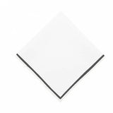 Single Embroidery Border Linen Napkins (Set of 4)