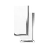 Triple Embroidery Border Polycotton Napkins (Set of 4)