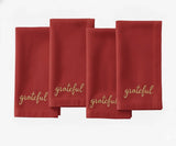 Grateful Embroidered Napkins