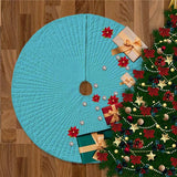 Velvet Quilted Round Christmas Tree Skirt
