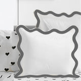 400TC Applique Scalloped Embroidery Cotton Euro Sham