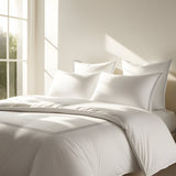 400TC Cotton Double Embroidery Sateen Solid Duvet Cover Set