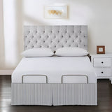 Detachable Wrap Around Polyester Ticking Stripe Tailored Bed Skirt