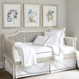 400TC Daybed Sateen Solid Cotton Double Embroidered Tailored Bed Skirt