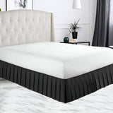 400TC Sateen Solid Cotton Pleated Bed Skirt