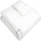 500TC Cotton Single Embroidery Sateen Solid Duvet Cover Set
