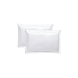 400TC Small Scallop Embroidery Cotton Pillowcases (Set Of 2)
