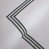 500TC Cotton Triple Embroidery Sateen Solid Duvet Cover Set
