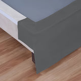 400TC Sateen Solid Cotton Wrap Around Tailored Bed Skirt